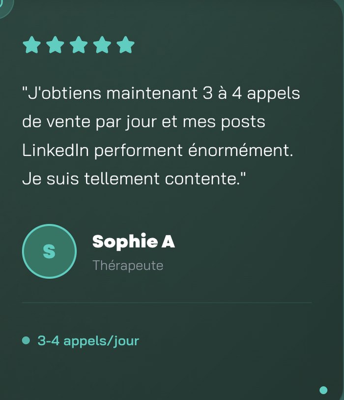 Témoignage client